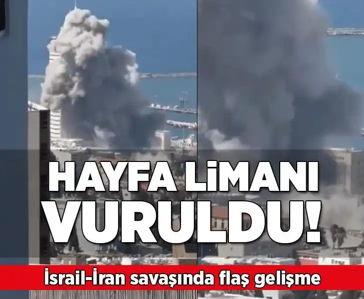 Image from Milliyet: Hayfa'da büyük patlama! https://www.milliyet.com.tr/dunya/live-israil-...