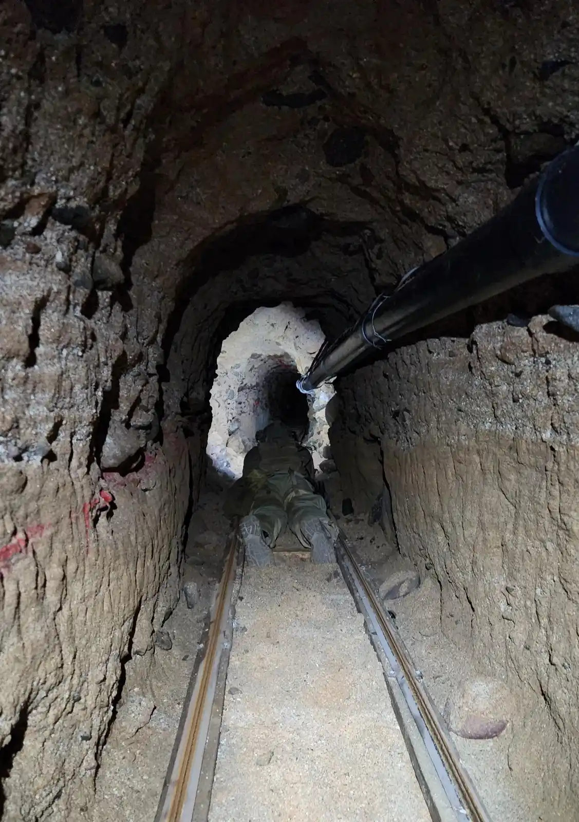 Image from Uno TV: *Imágenes del narcotúnel que fue hallado y desmantelado en Tijuana, Ba...