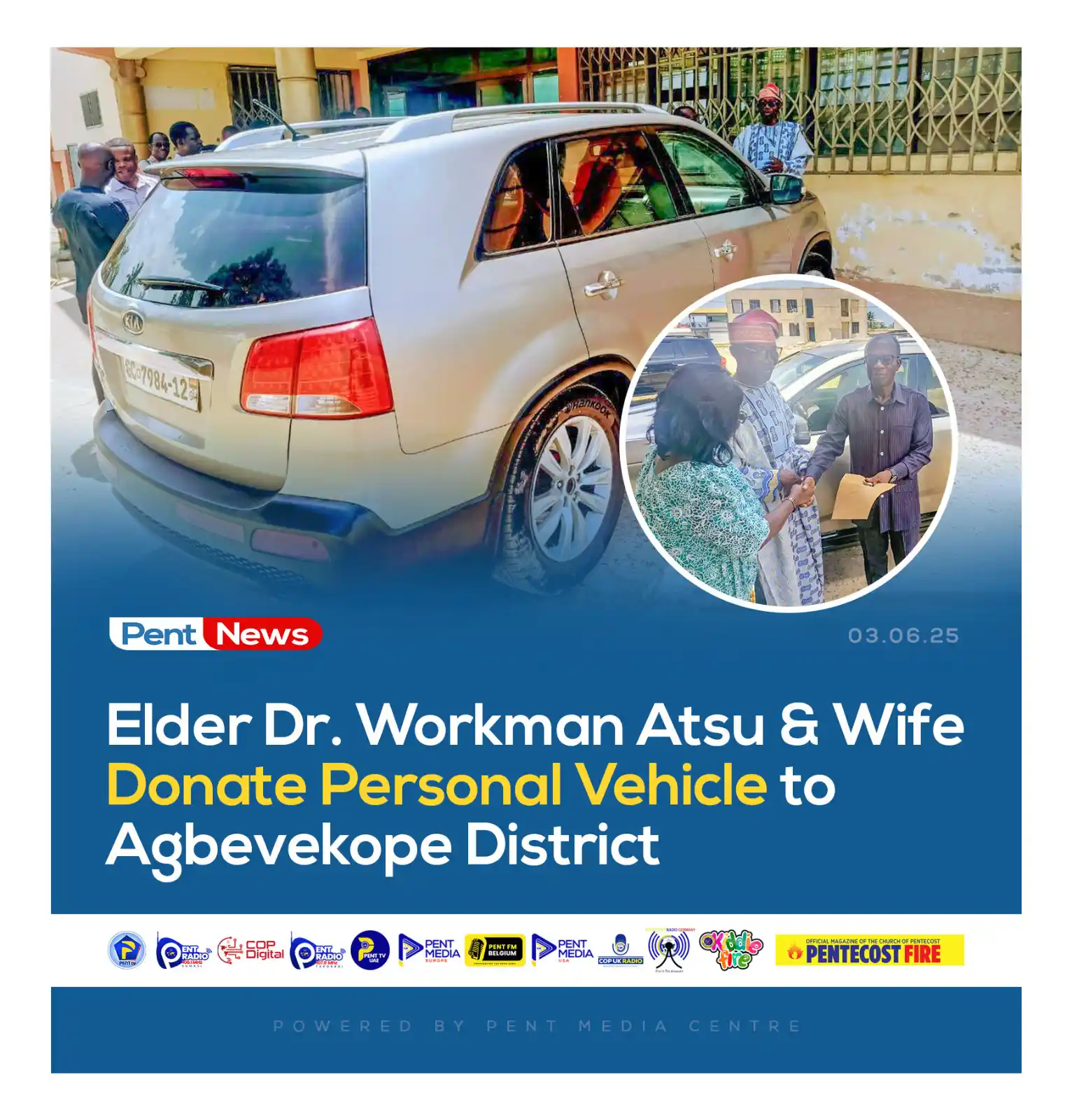 Image from THE CHURCH OF PENTECOST: In a remarkable demonstration of faith and love, Elder Dr. Workman Ats...