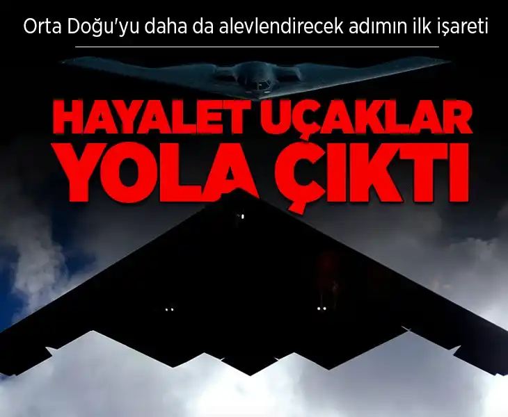 Image from Milliyet: İran-İsrail savaşı sürerken ABD’den Pasifik’e kritik sevkiyat: B-2 hay...