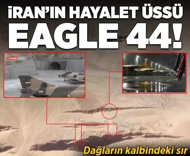 Image from Milliyet: İran'ın yer altındaki askeri sırrı! Hayalet üs Eagle 44'te neler oluyo...