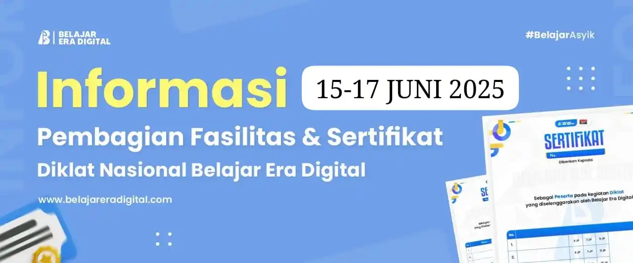 Image from Kelas Belajar Era Digital: 📌 *LINK AKSES SERTIFIKAT DIKLAT NASIONAL 15-17 JUNI 2025*  _DIKLAT NA...