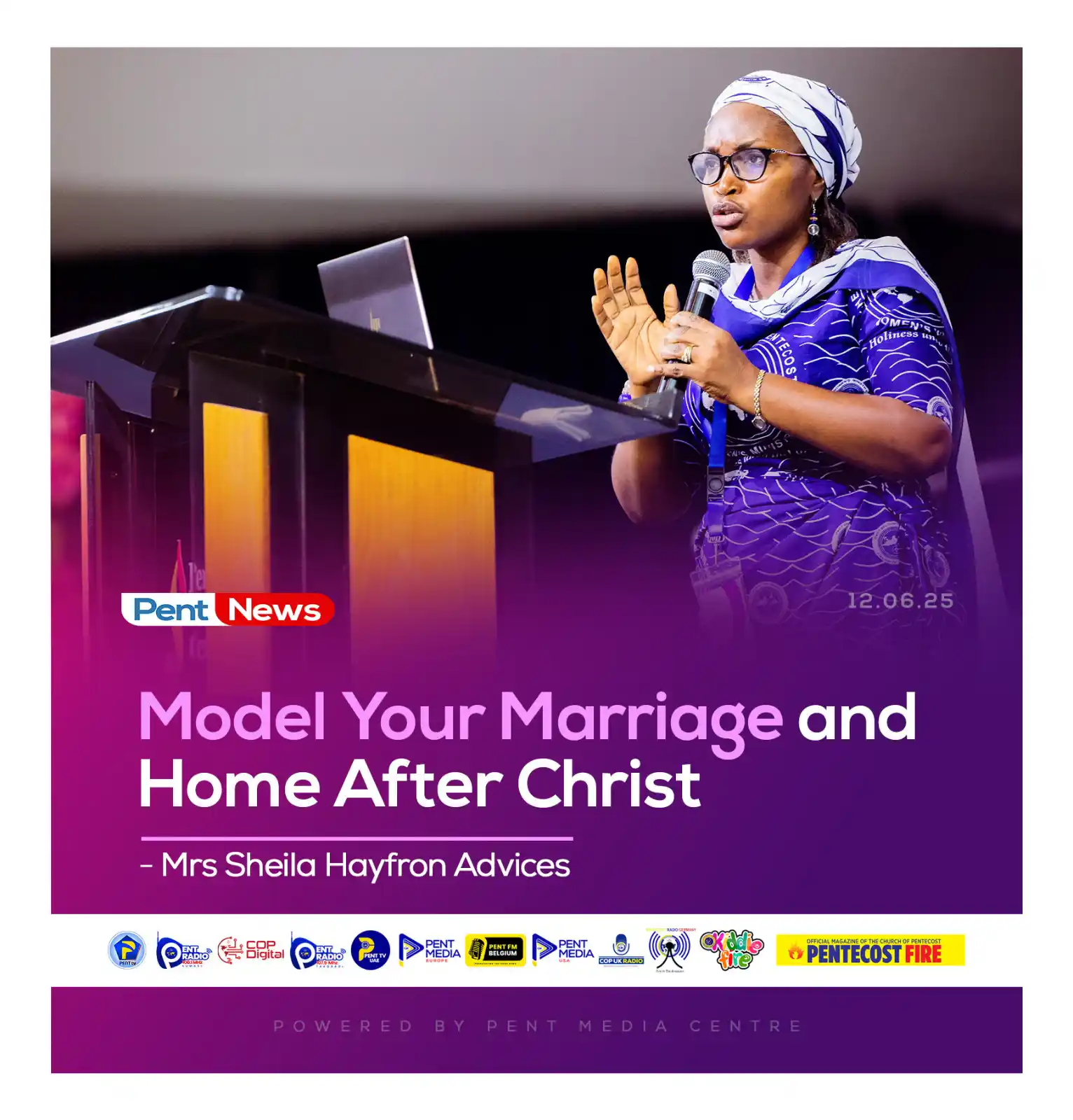 Image from THE CHURCH OF PENTECOST: Mrs Sheila Hayfron, wife of Apostle Dr David Nyansah Hayfron, an Execu...
