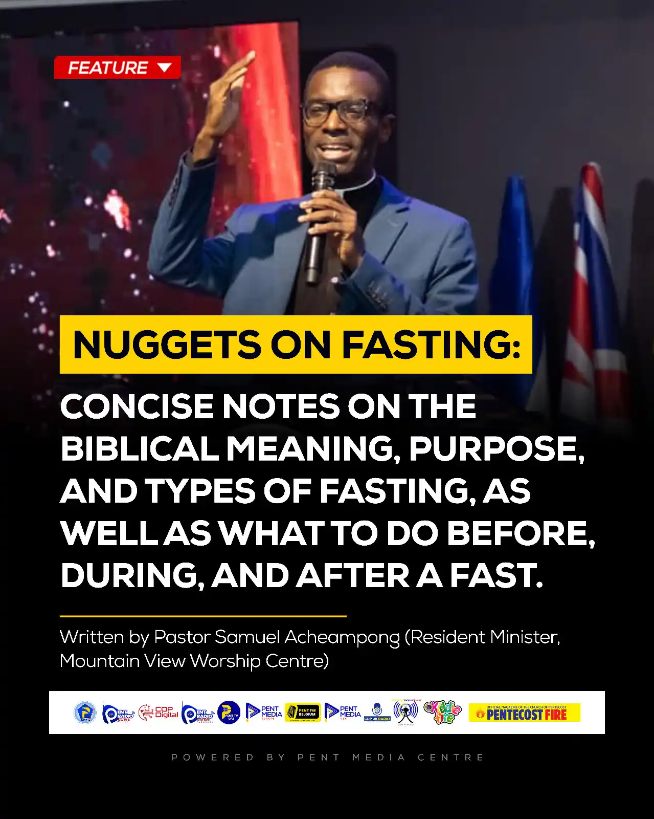 Image from THE CHURCH OF PENTECOST: 🗣️ Pastor Samuel Acheampong writes 🔽 'Biblically, fasting involves ...