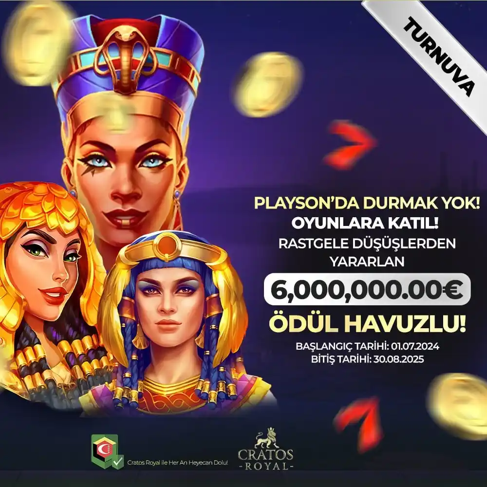 Image from CratosRoyal Resmi: ⭐️ 🪙 *PLAYSON* 🪙⭐️ *🌟Dünyanın En Şanslı Oyuncuları Bu Turnuvada Bu...