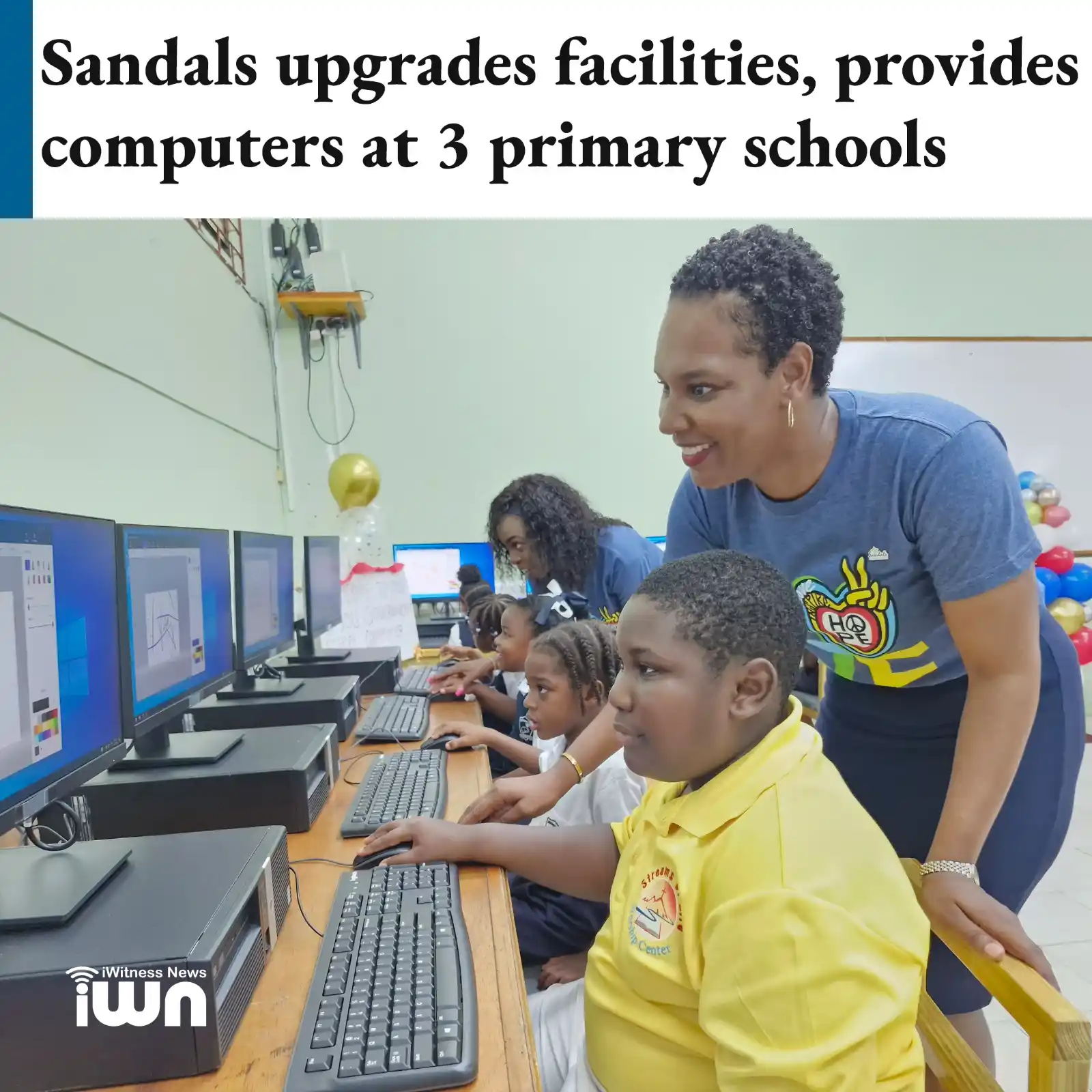 Image from iWitness News: pproximately 500 students from Leeward District Seventh Day Adventist ...