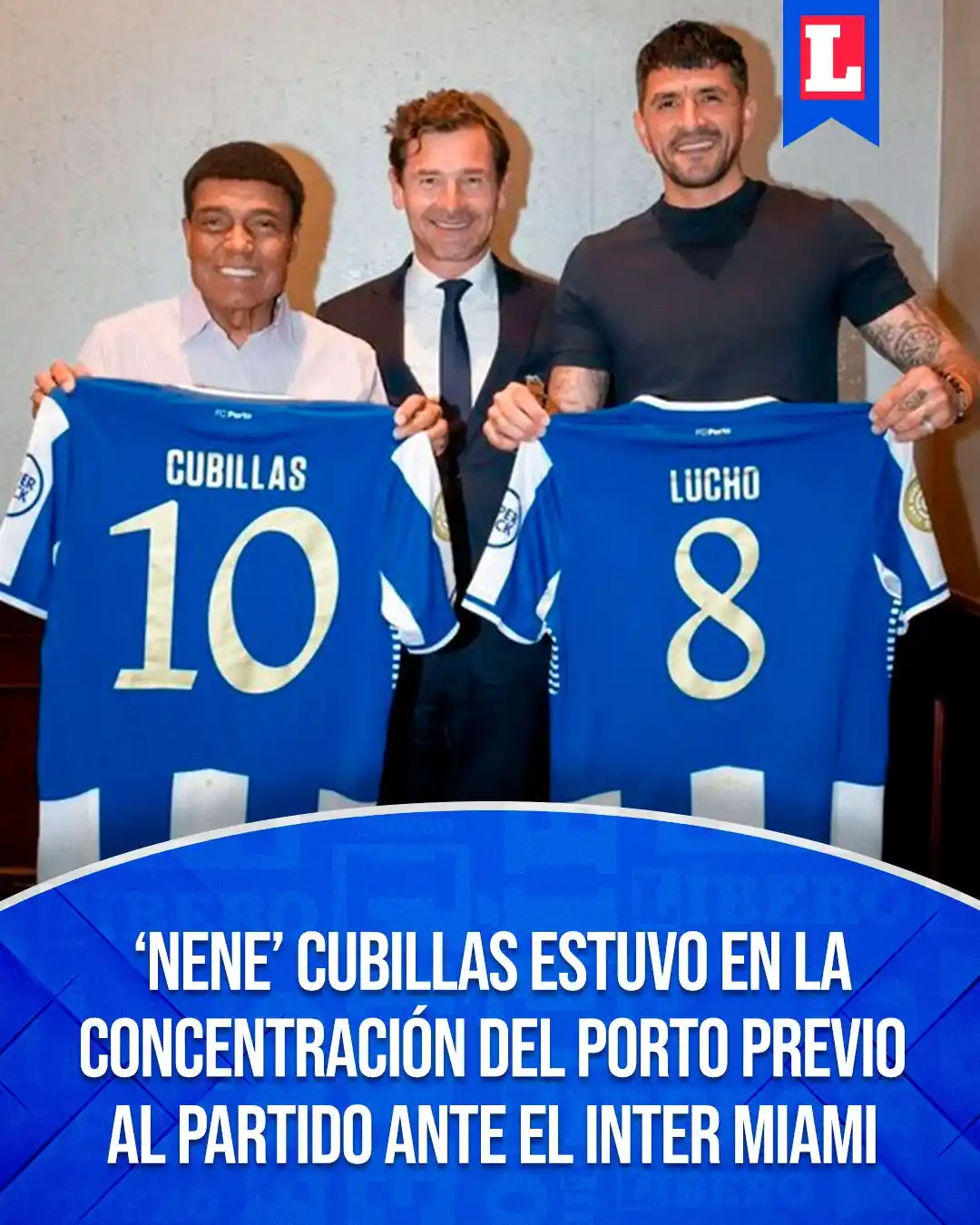 Image from Líbero: 🇵🇹✨ ¡Histórico y emotivo encuentro en el FC Porto! 🇵🇪🙌  El gran ‘...