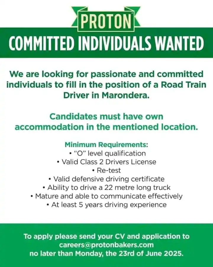 Image from Flying Eagles Employment Agencies Channel: *Road Train Driver*  *Job Responsibilities:* - Drive a 22-meter long t...