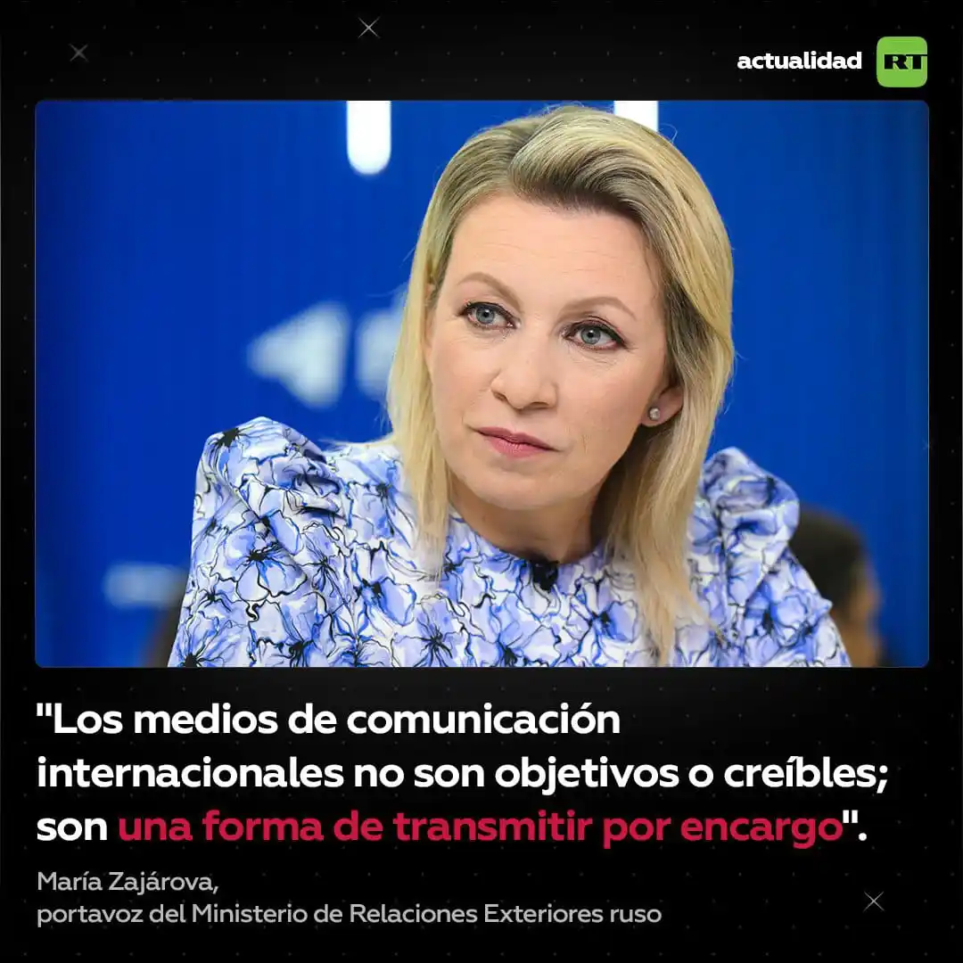 Image from SandinoGuerrilleroProletario: 🟥🟥🟥🟥 🇷🇺🗣 Zajárova a RT: Todos los periodistas estadounidenses ...