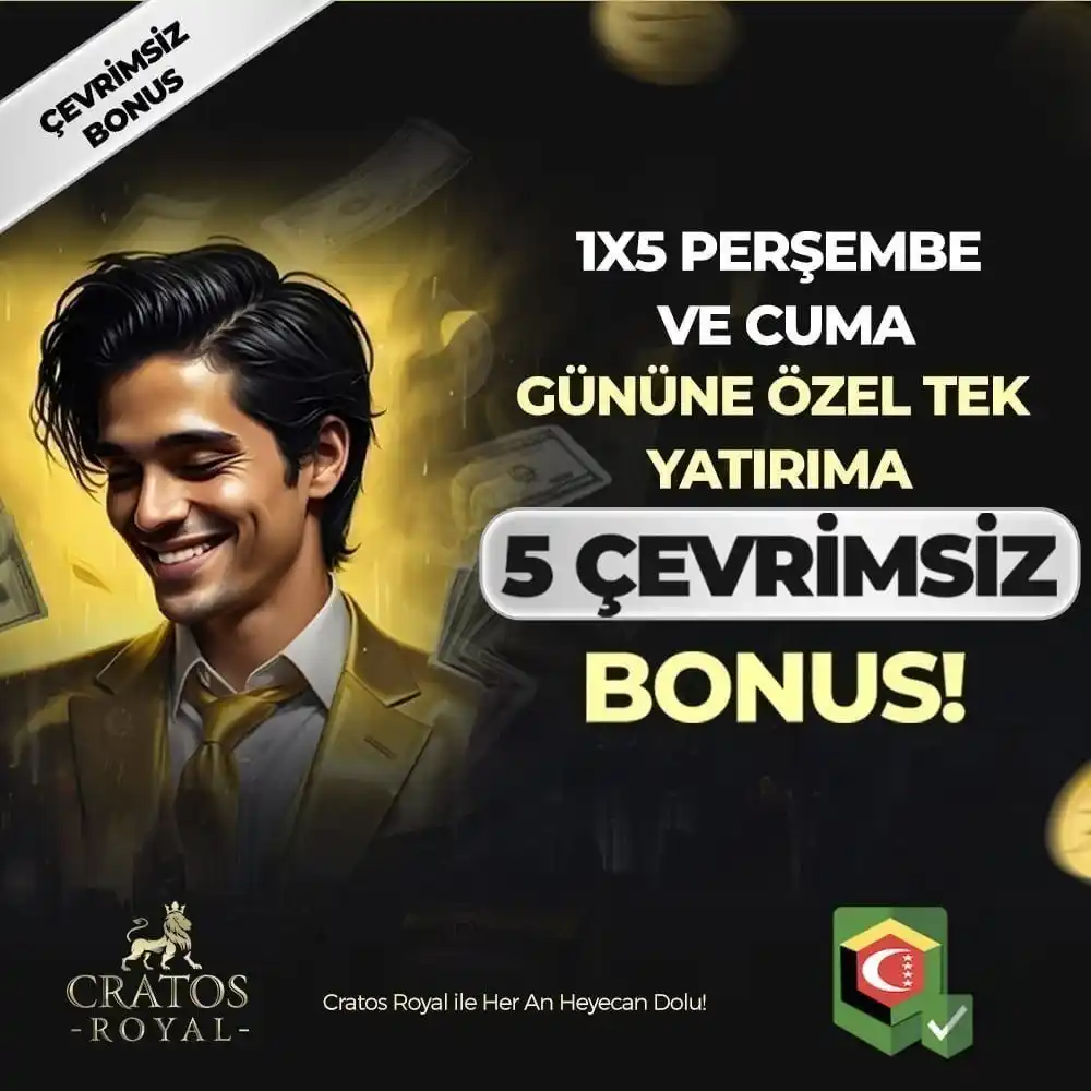 Image from CratosRoyal Resmi: *⚡ TEK YATIRIMA 5 BONUS MU?* ⚡  *🔥* *Yatırımları Yükseltmenin Tam Zam...