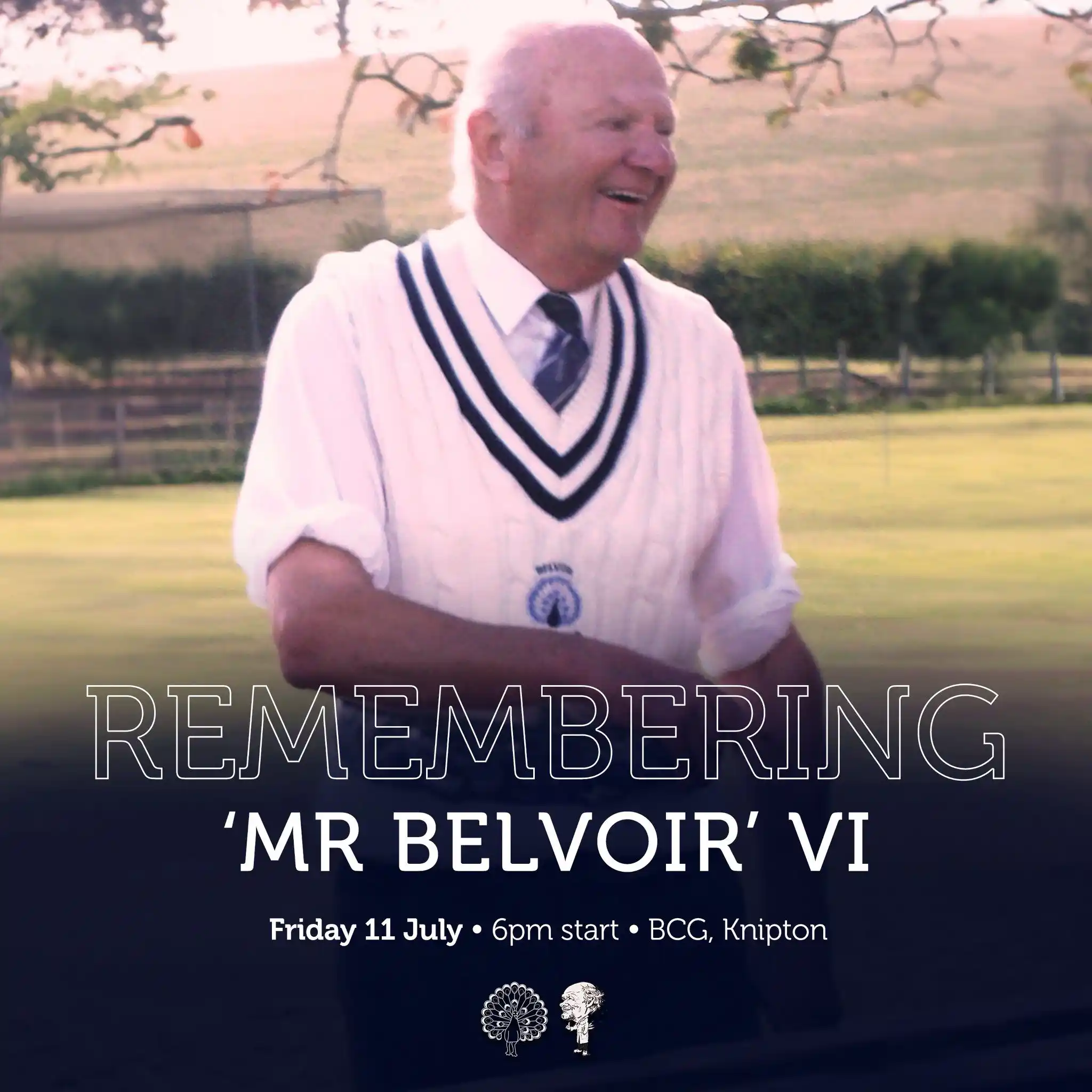 Image from Belvoir Cricket Club: 😍 THREE WEEKS TO GO until we remember a legend 🦚 Remembering Mr Bel...