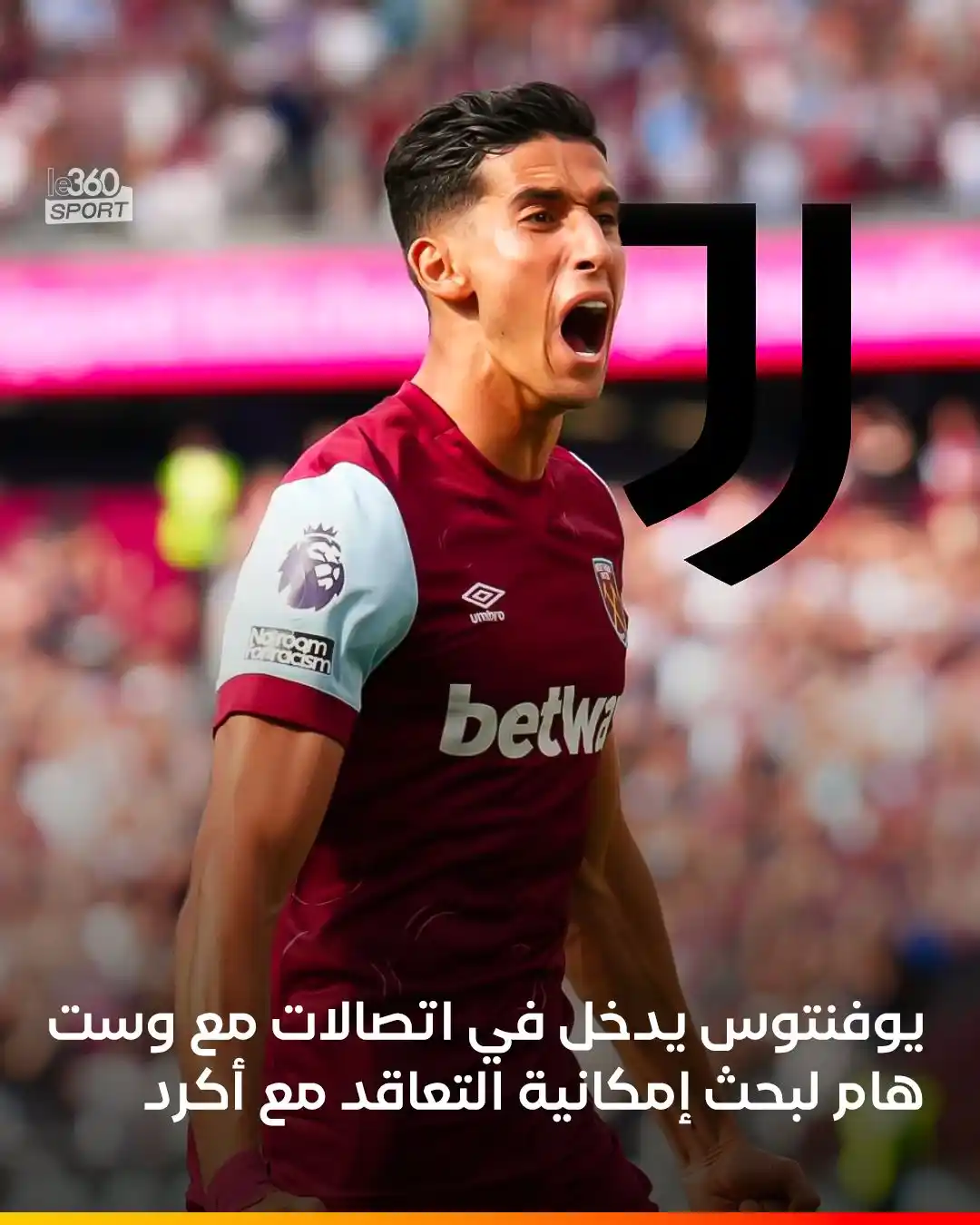 Image from Le360sport: يسعى فريق يوفنتوس الإيطالي إلى ضم نايف أكرد مدافع المنتخب الوطني والذي...