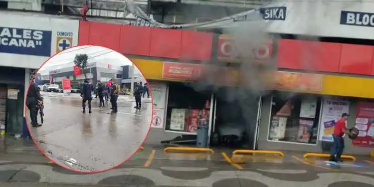 Image from Vox Populi Noticias: 🚨😰😰Zitácuaro, Michoacán vive tarde violenta con balaceras, incendio...