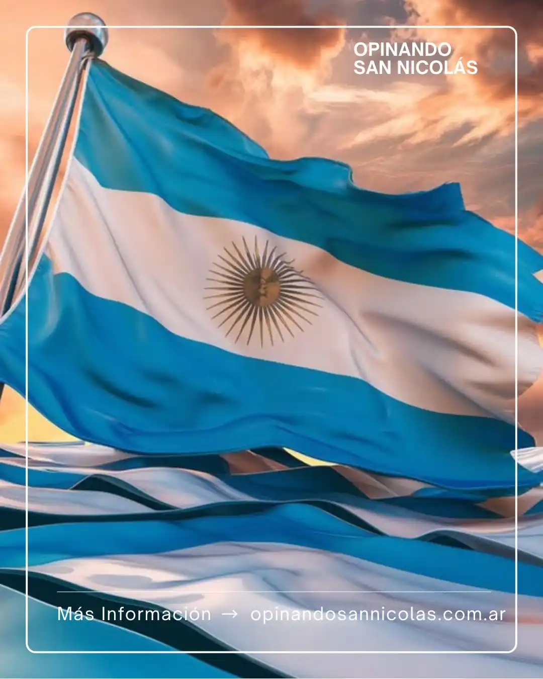 Image from Opinando San Nicolás [NOTICIAS]: 📅 20 de Junio - Día de la Bandera Argentina 🇦🇷 Hoy honramos a nuest...