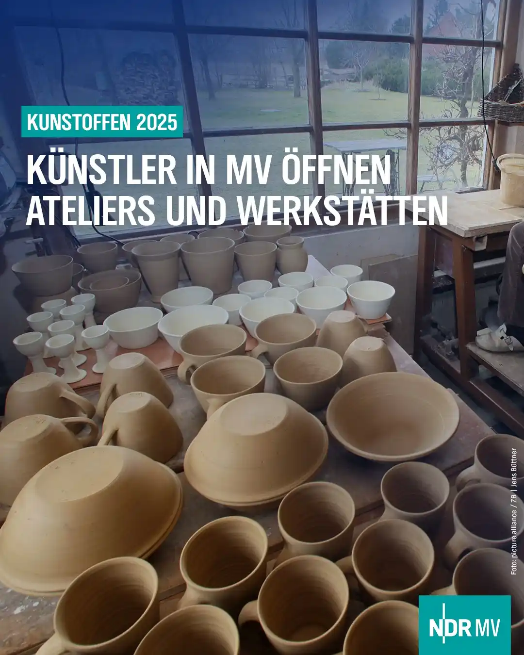 Image from NDR MV Nachrichten: 🎨 Ateliers in versteckten Hinterhöfen oder abgelegenen Bauernhöfen, k...
