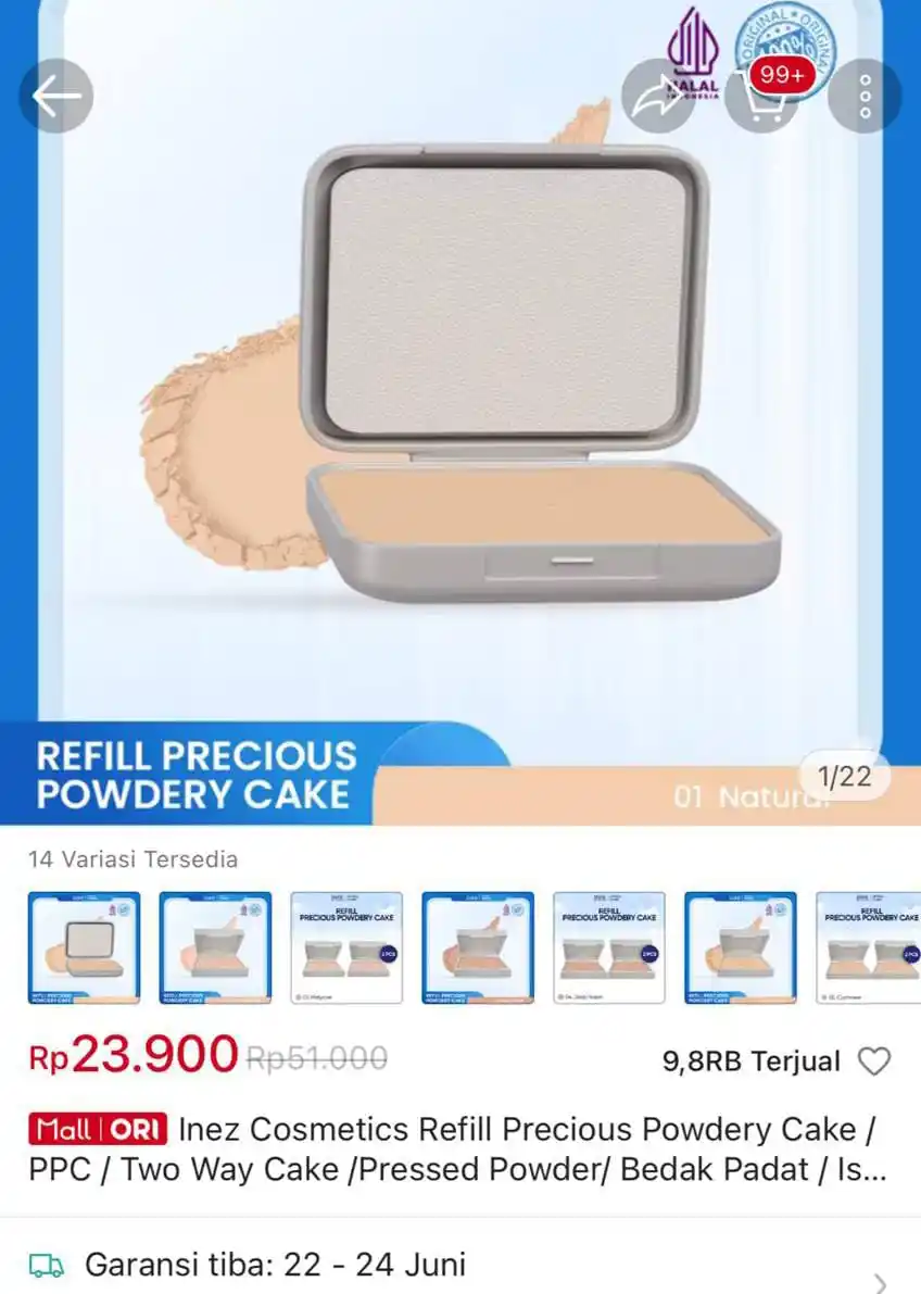 Image from shopee finds #barangmurah🎀: BEDAK INEZ NORMAL 45K https://s.shopee.co.id/6VCDtfskry...