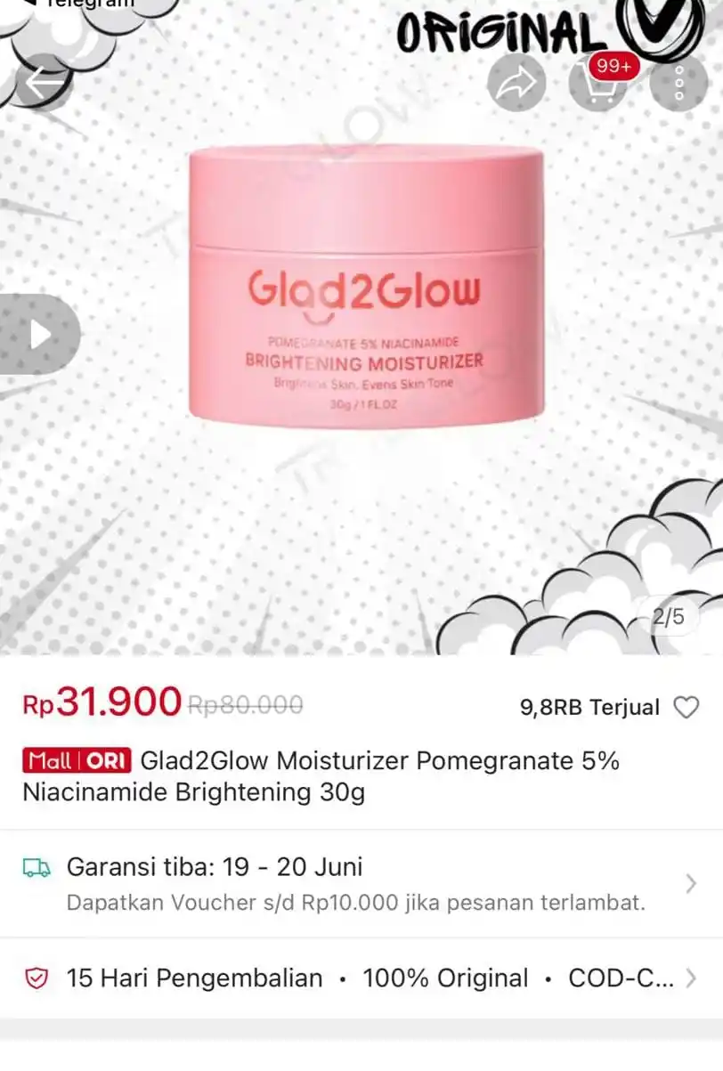 Image from shopee finds #barangmurah🎀: Cepetttt moist g2g https://s.shopee.co.id/AA5TTNoahE...
