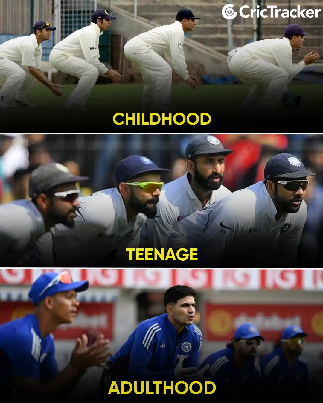 Image from CricTracker: 𝐃𝐢𝐟𝐟𝐞𝐫𝐞𝐧𝐭 𝐟𝐚𝐜𝐞𝐬, 𝐬𝐚𝐦𝐞 𝐫𝐞𝐬𝐩𝐨𝐧𝐬𝐢𝐛𝐢𝐥𝐢𝐭𝐲. ...