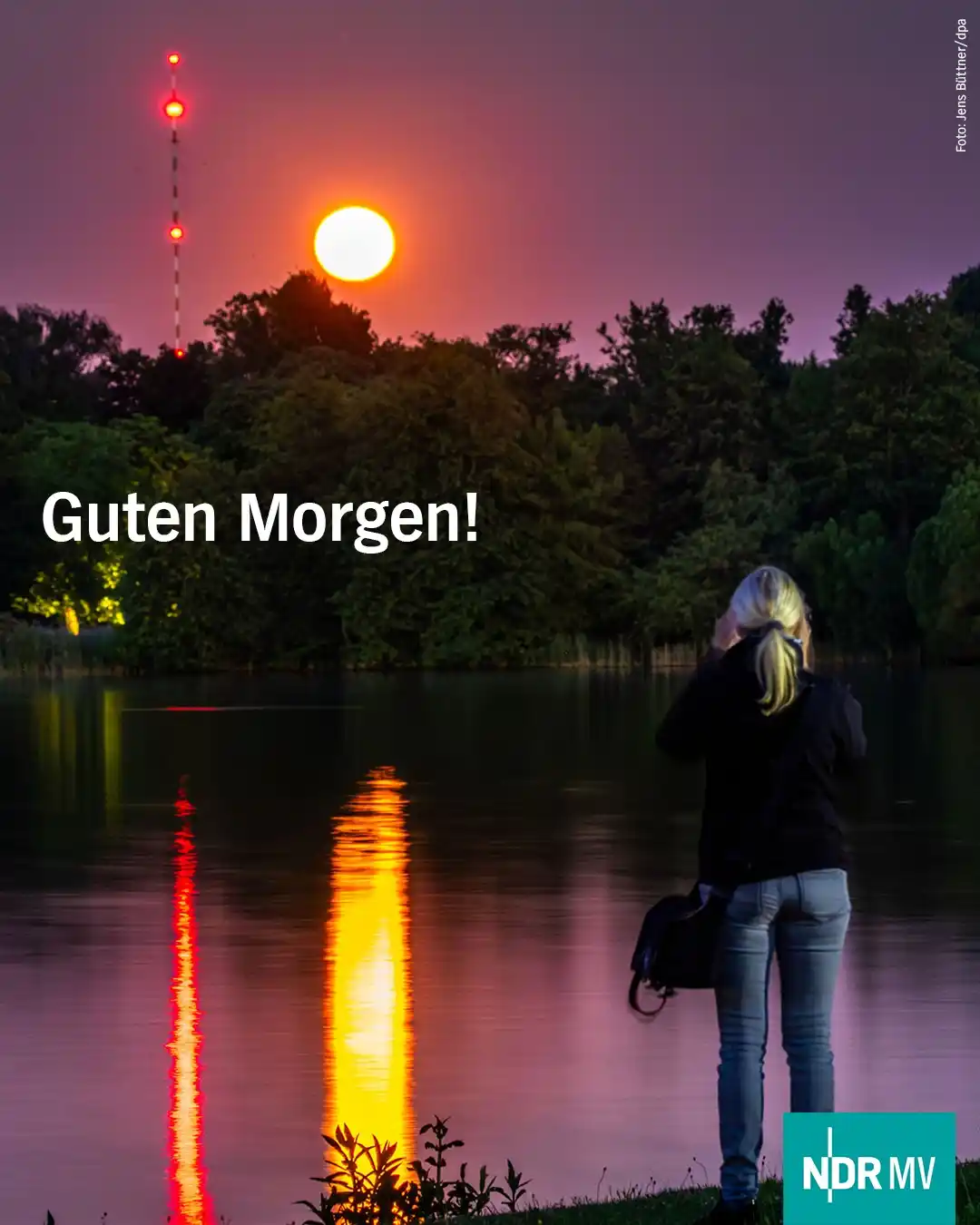 Image from NDR MV Nachrichten: *Guten Morgen MV!* 🌕 Habt ihr ihn auch gesehen?  Heute Nacht war der ...