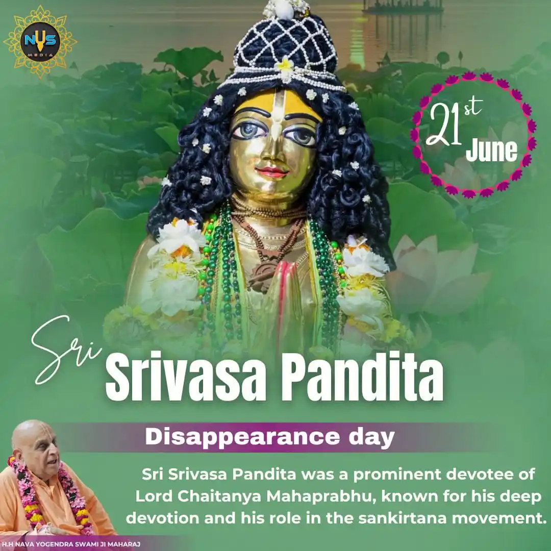 Image from KC QUOTES- ISKCON: Hare Krishna 🙇🏼♀️ *HH NAV YOGENDRA SWAMI*🙇♀️ _*SHARE_* 🙇🏼♀️🙏...