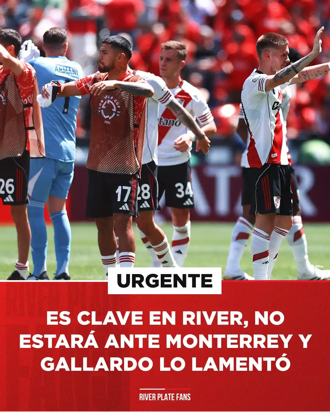 Image from River Plate Fans: ❌ https://go.bolavip.com/90OXmV Encaramos el partido más importante d...