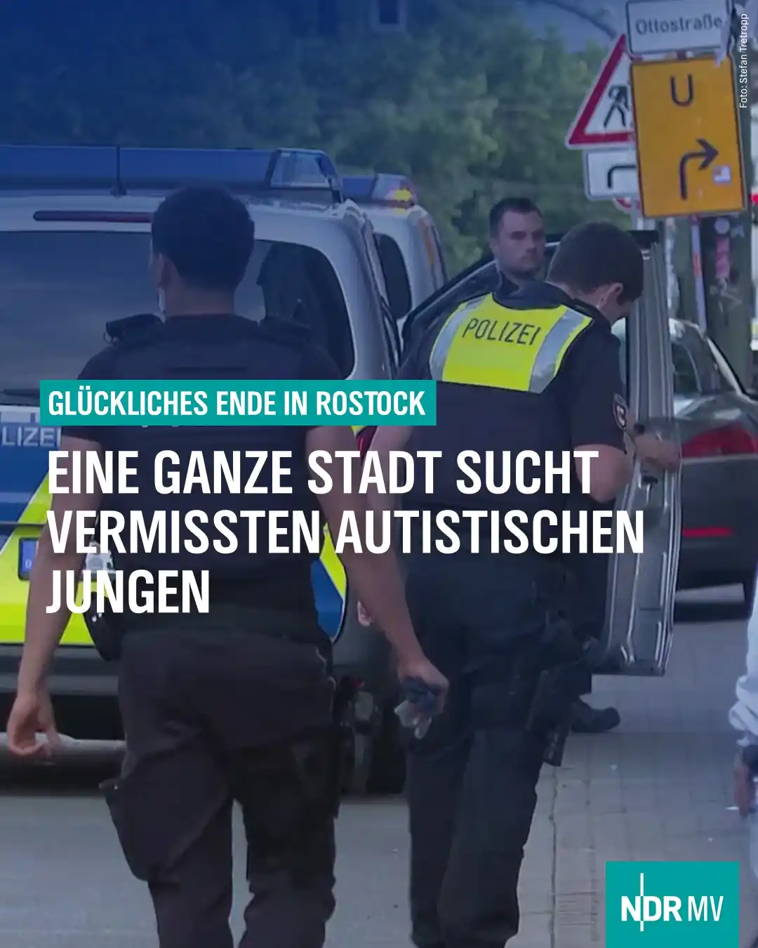 Image from NDR MV Nachrichten: 👉🏻 In Rostock wurde am Dienstagabend ein achtjähriger autistischer J...