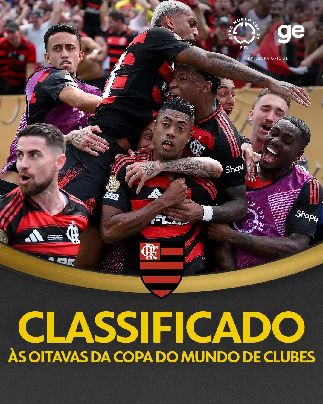 Image from ge.globo | é esporte sempre: *O Flamengo é o primeiro time classificado às oitavas de final da Copa...
