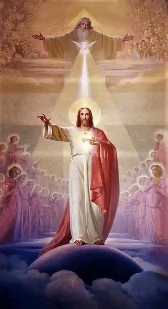 Image from Æternus ☩: Ó Trindade imensa e una, vossa força tudo cria; vossa mão, que rege os...