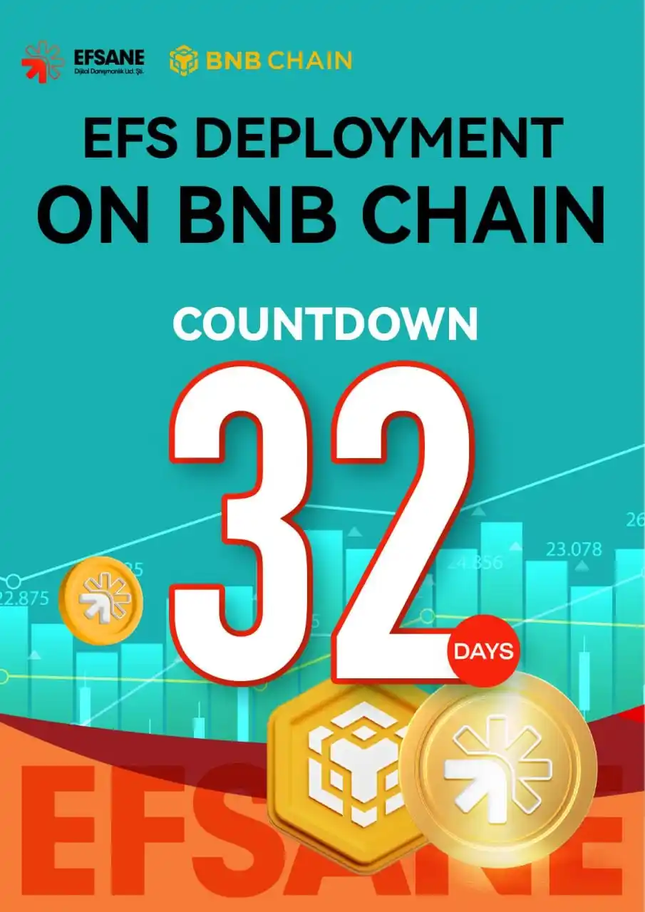 Image from Bravo Alpha Hub 🚀⛏️👨🏾💻: ⏳ Only 32 days left until EFS is officially deployed on Binance Chain!...