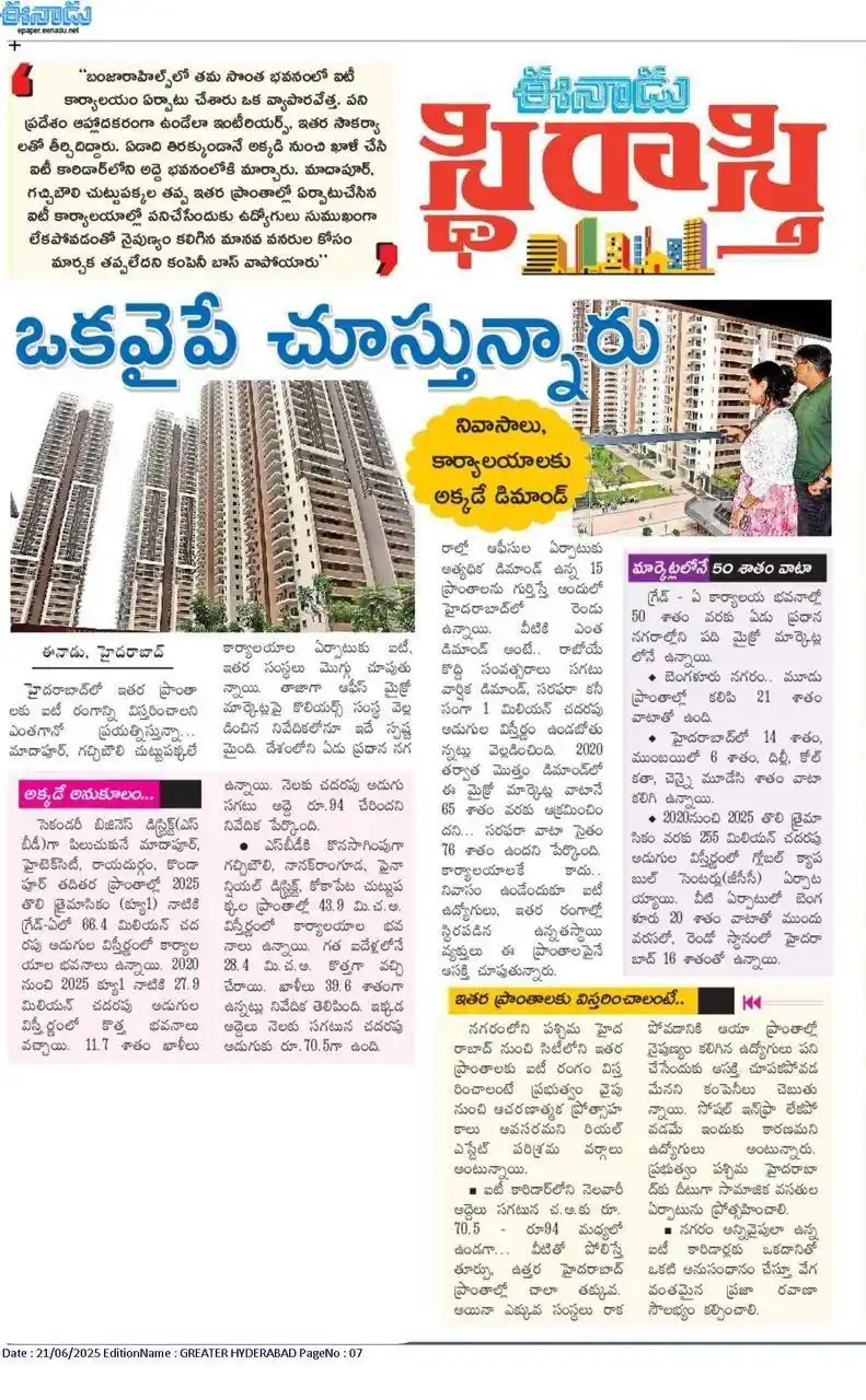 Image from Sai plotify - Your Trusted Realestate Advisor : 🏢 ఓ బిజినెస్‌మెన్ బంజారాహిల్స్‌లో స్వంత భవనంలో ఐటీ ఆఫీస్ తెరిచాడు… అయ...