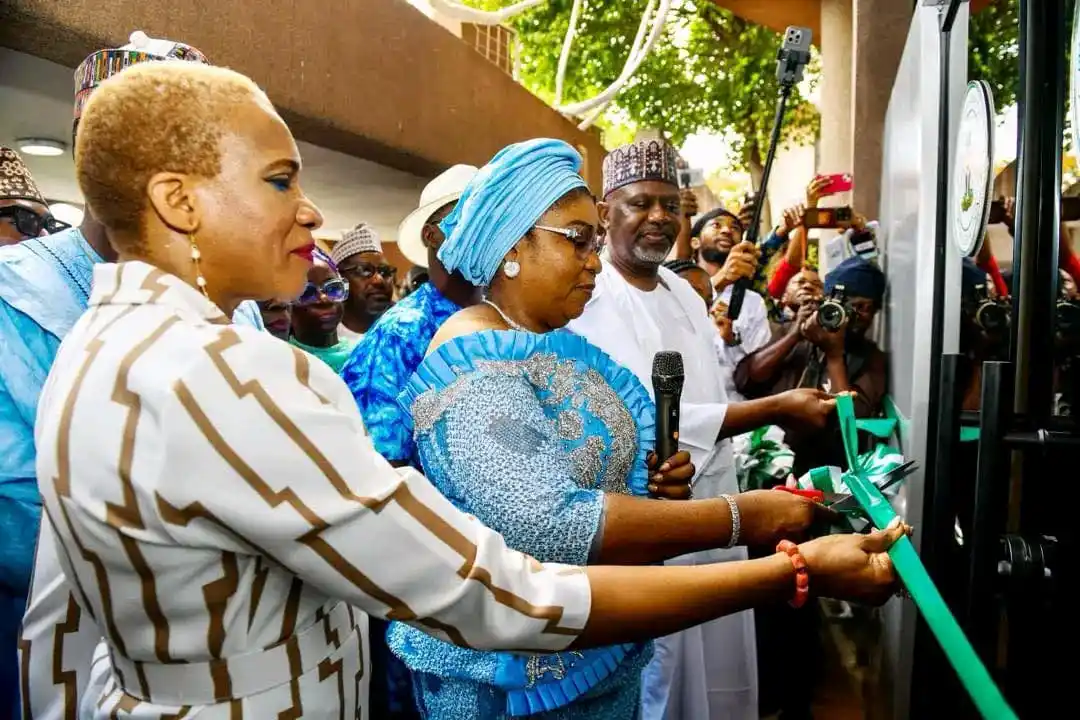 Image from VILLA INFOSTRATIC CHANNEL 02: PHOTO NEWS: HCSF, Mrs. Didi Esther Walson-Jack, OON, mni cutting the t...