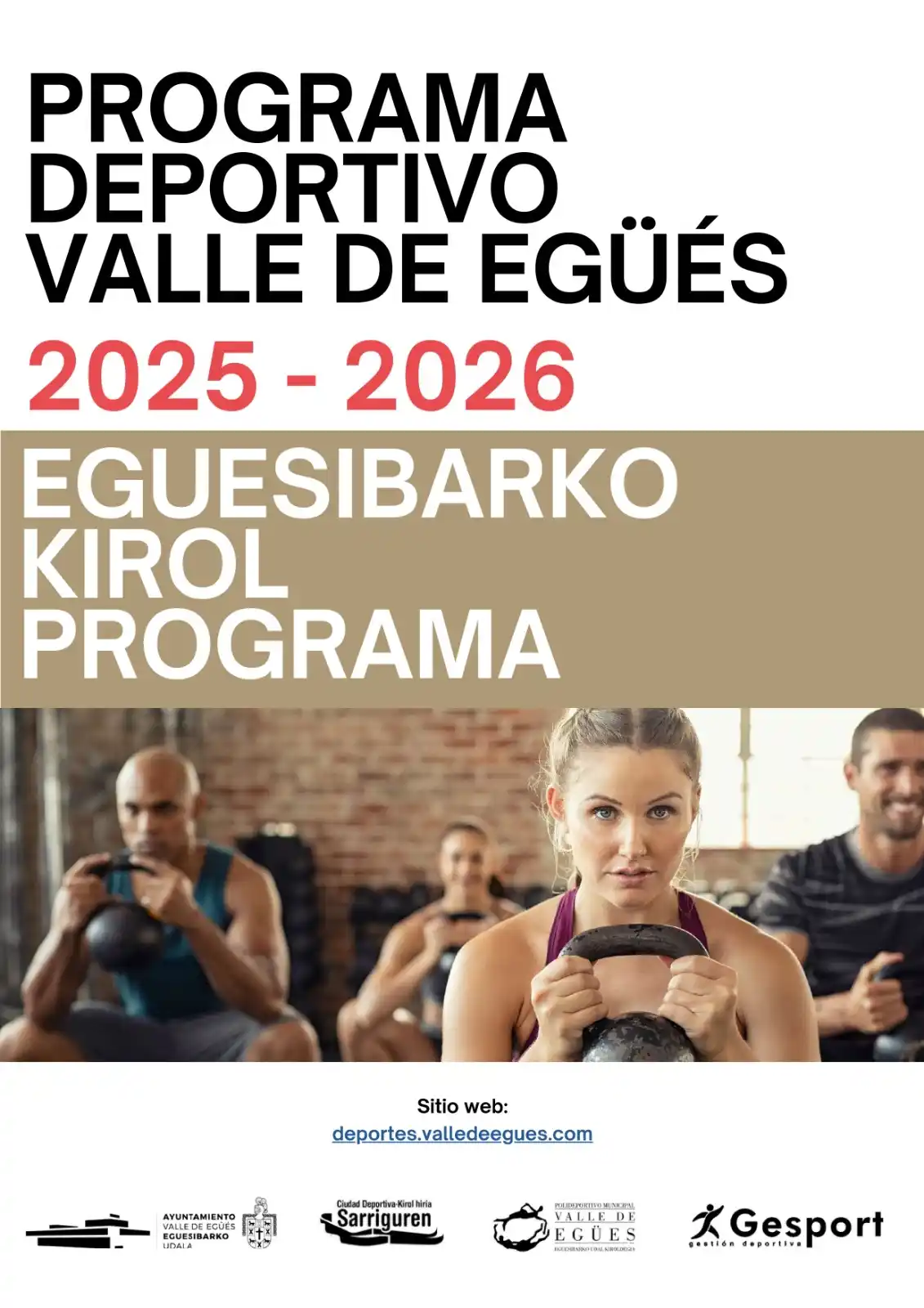 Image from Información Municipal / Udal-informazioa: PROGRAMA DEPORTIVO VALLE DE EGÜÉS 2025-2026 EGUESIBARKO KIROL PROGRAMA...