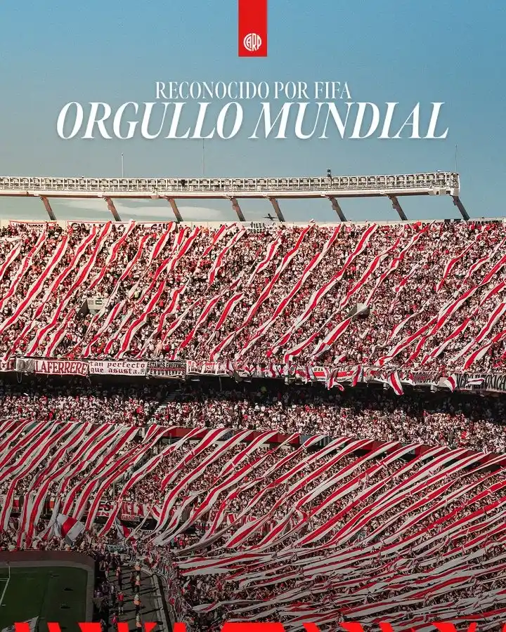 Image from River Plate Fans: 🔝 River, distinguido por FIFA como referente global del fútbol. 📌 E...