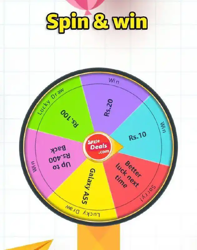 Image from Mynaa: Spin & Win Rs.10/20 Or Lucky Draw https://www.amazon.in/game/gZPMPJ2?...