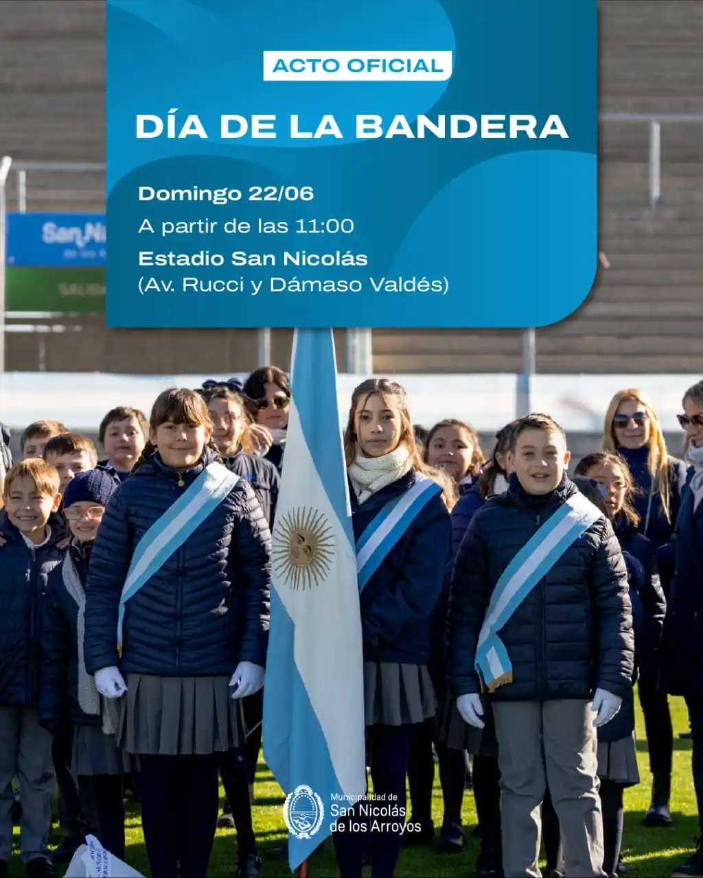 Image from Opinando San Nicolás [NOTICIAS]: ¡Te invitamos a ser parte de esta celebración! 🇦🇷  🚌 Mañana, a part...