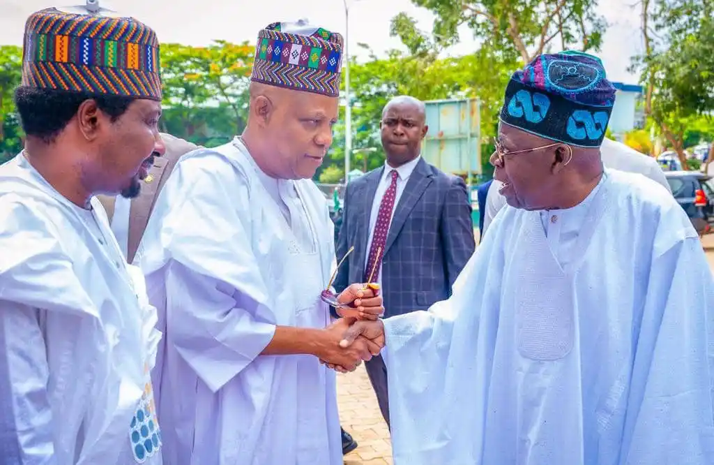 Image from VILLA INFOSTRATIC CHANNEL 02: This afternoon, President Tinubu, VP Shettima attended a Special Praye...