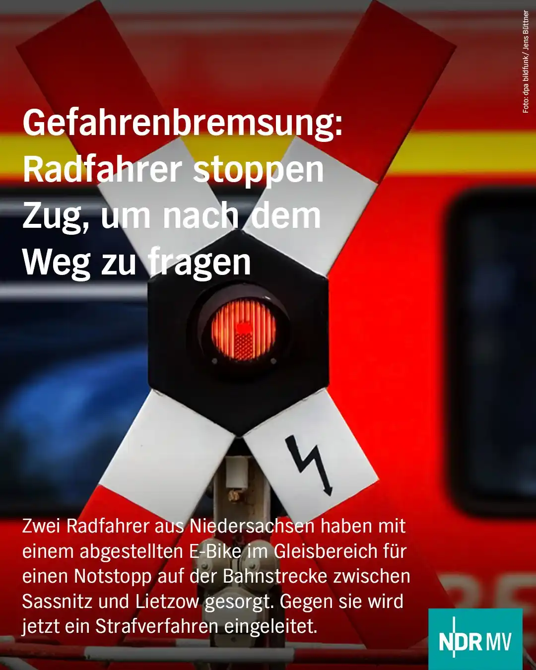 Image from NDR MV Nachrichten: Wo bitte, geht´s denn hier nach…? So oder so ähnlich haben zwei Radfah...
