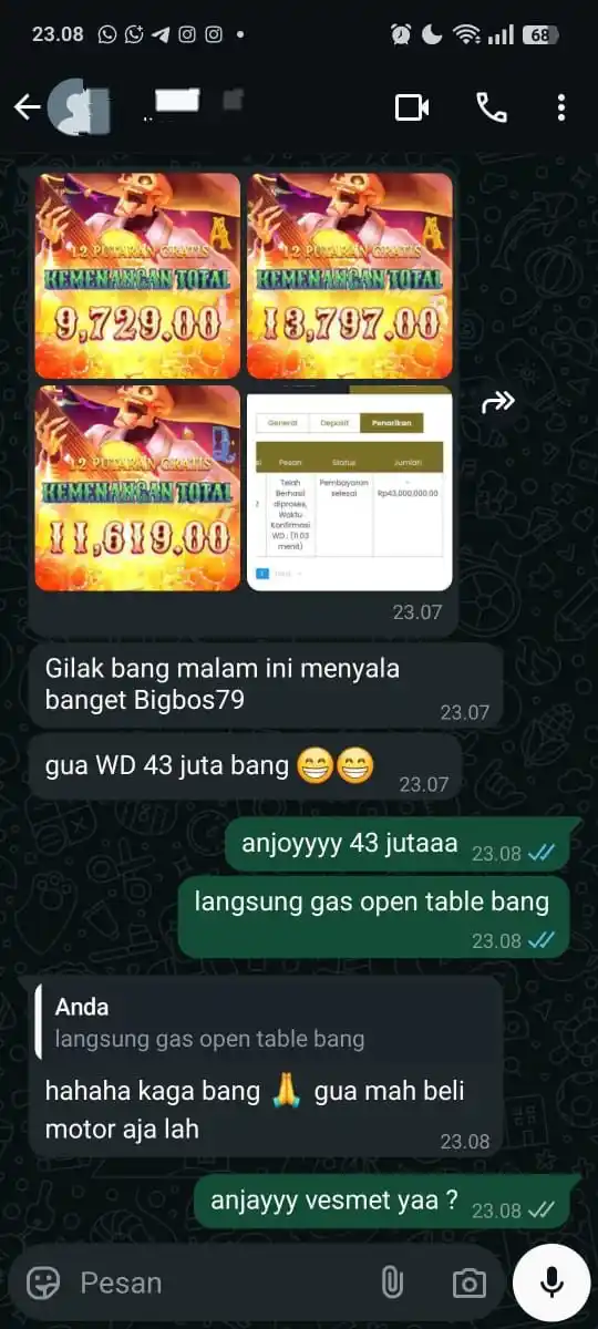 Image from Group_ParaBos$: ALANGKAH ENAK NYA MAIN DI BIGBOS79 APALAGI BUAT NEW MEMBER AUTO JEPE🤩...