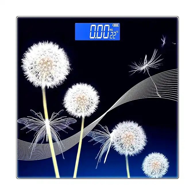 Image from Great Deals Hub PRO: ANT Flora Dandelion Personal Digital Bathroom weighing scale for Human...