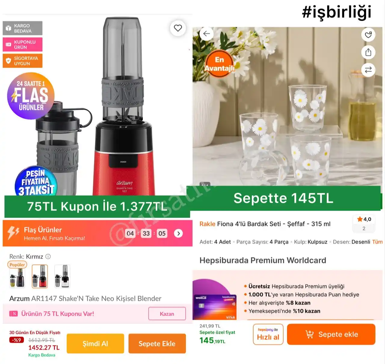 Image from İndirim Fırsat Merkezi: 🔥Arzum Shake’n Take Neo Kişisel Blender ✅Ürün Altındaki 75TL Kupon İ...