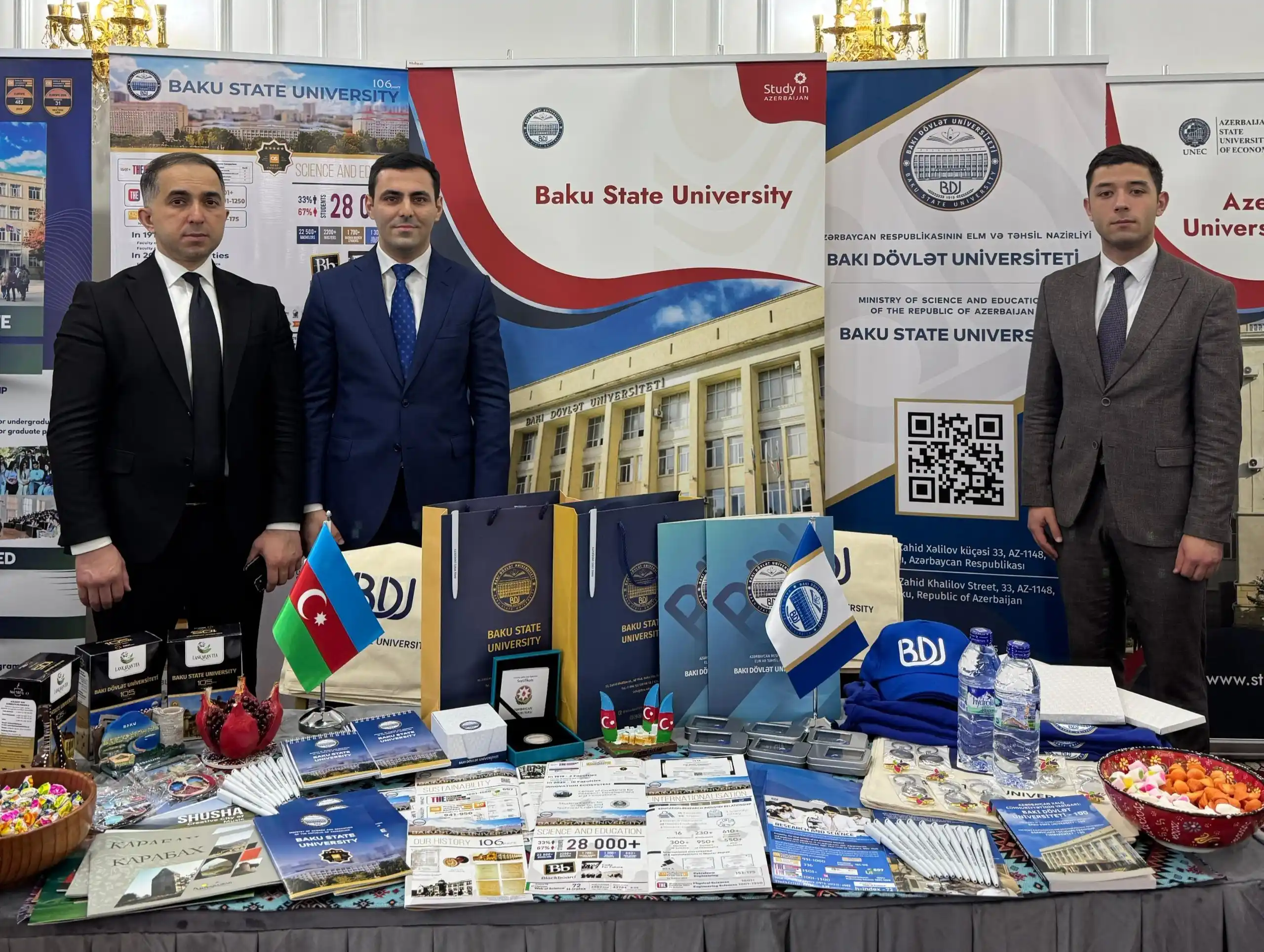 Image from BDU: 🇦🇿🇺🇿 BDU Özbəkistanda “Study in Azerbaijan” təhsil sərgisində işti...