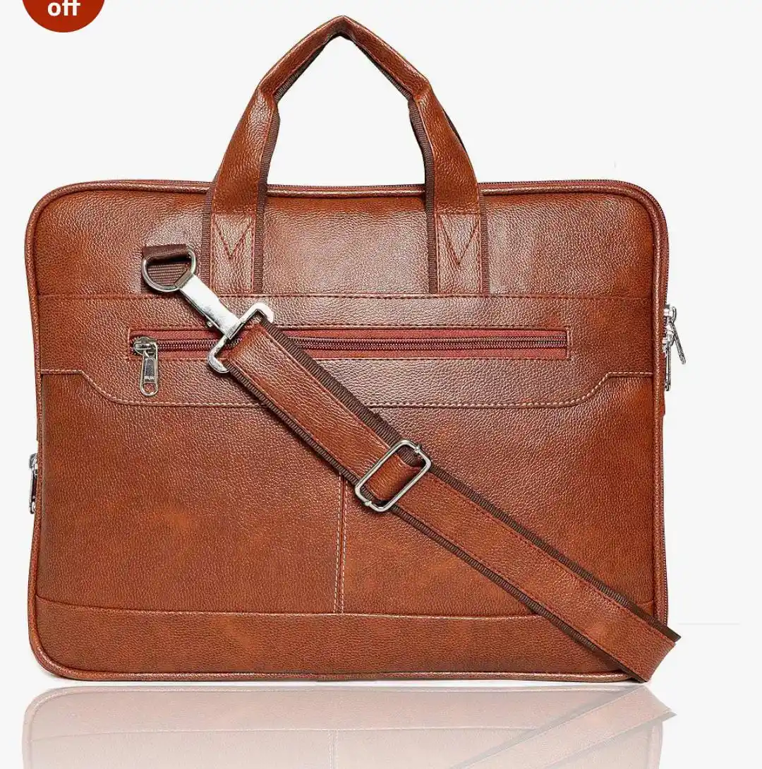 Image from Great Deals Hub PRO: 🔥🔥Bagneeds Men's Black Synthetic Leather Briefcase Best Laptop Messe...