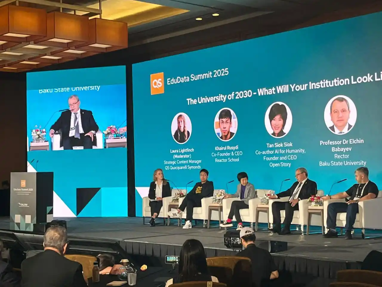 Image from BDU: BDU-nun rektoru Elçin Babayev “EduData Summit - 2025” tədbiri çərçivəs...
