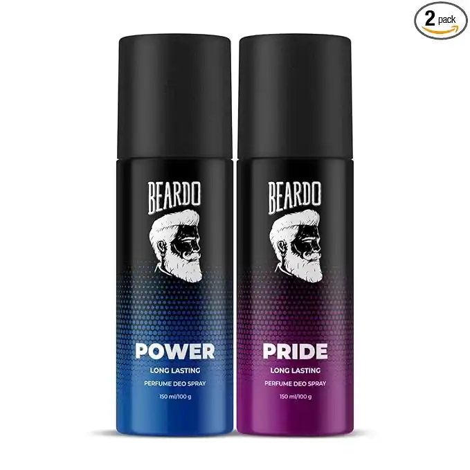 Image from Great Deals Hub PRO: Beardo Power & Pride Perfume Body Spray 150ml x 2 (Set of 2) Get compl...