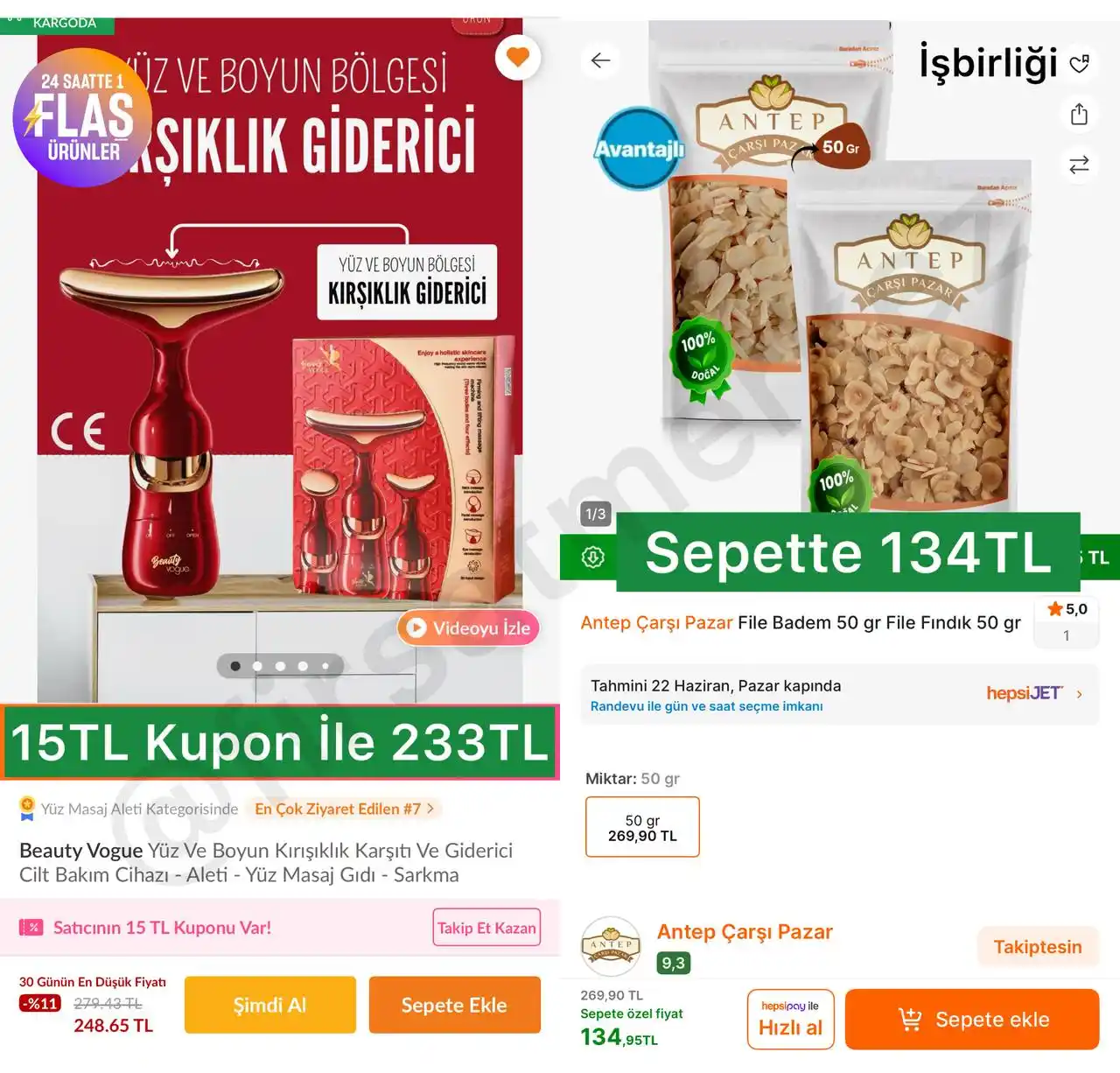 Image from İndirim Fırsat Merkezi: 🔥Beauty Vogue Kırışıklık Giderici Cilt Bakım Cihazı   ✅Mağaza Takipte...