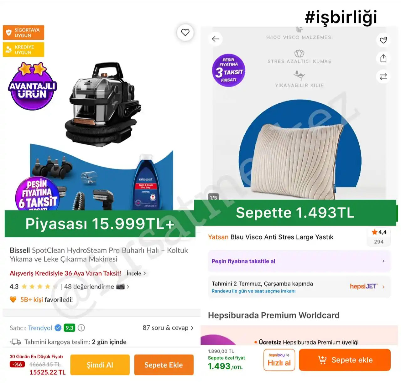 Image from İndirim Fırsat Merkezi: 🔥Bissell Spotclean HydroSteam Pro Buharlı Halı Koltuk Yıkama Makinesi...