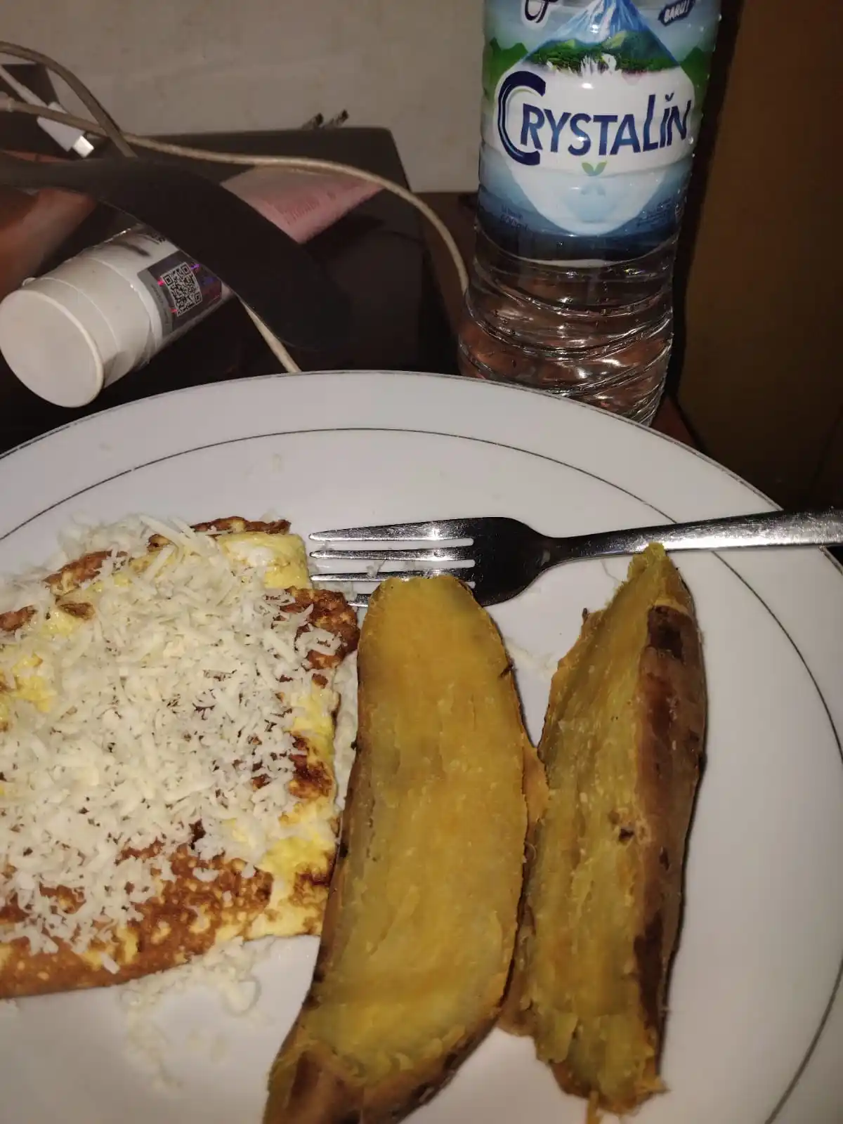Image from kehidupan cicak gradasi: breakfast telur dadar dan cilembu sayang...