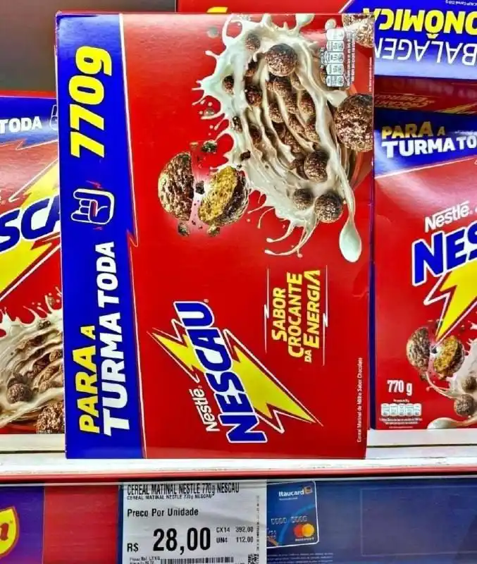 Image from TECNAN OFERTAS: 💥 Cereal Nescau Tradicional 770g 🤑 De R$ 28 por R$ 16 ✅ LINK: htt...