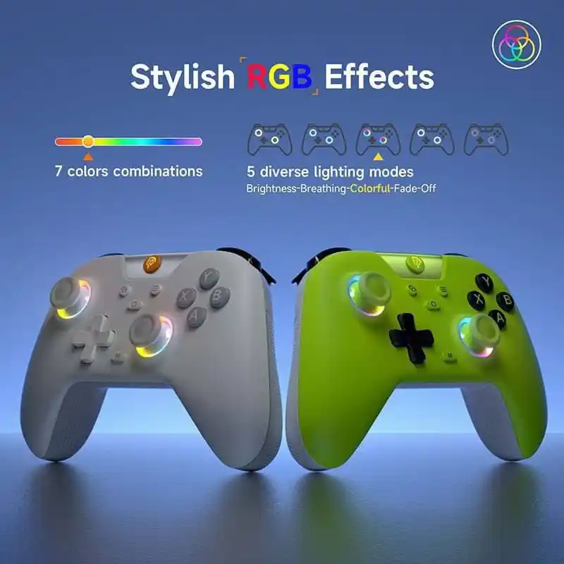 Image from TECNAN OFERTAS: 💥 Controle Sem Fio EasySMX X05 RGB, Analógicos/Gatilhos Hall Effect  ...