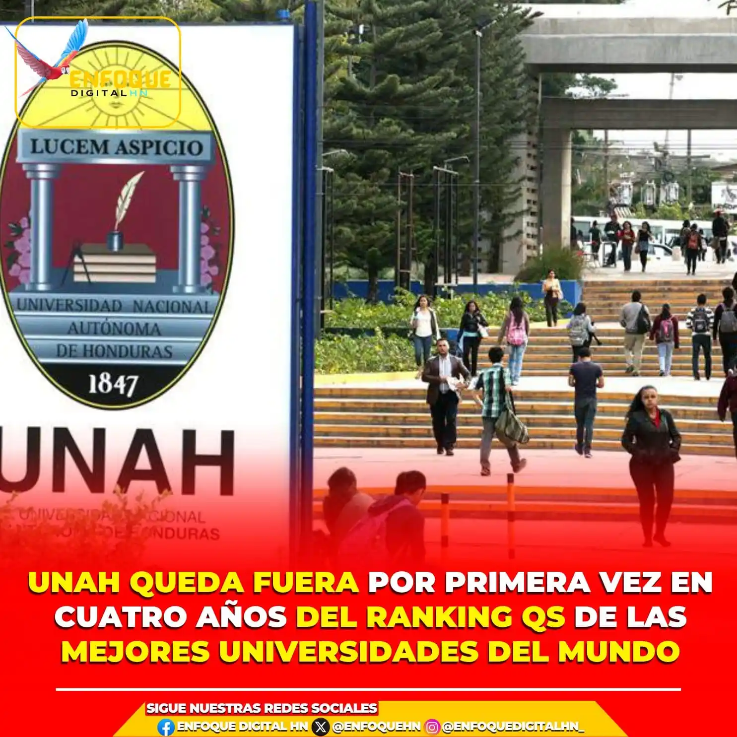 Image from Enfoque Digital HN: DESTACADO 📌 || La Universidad Nacional Autónoma de Honduras quedó fue...